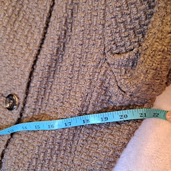 Calvin Klein Thick Boucle Double Button Up Wool Blend Coat Women's Size 12 Gray - Picture 8 of 10